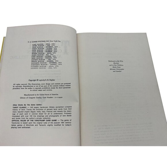 Tarot Cards For Fun And Fortune Telling By S.R. Kaplan Hardcover 1974 Edition - Picture 5 of 9